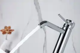 Смеситель для накладной раковины Allen Brau Priority 5.31A02-00, однорычажный, высокий, Хром