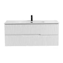 Тумба под раковину Cezares DUET-N 120 см, DUET-N-1200-2C-SO-BO подвесная, Bianco Opaco