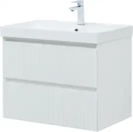 Тумба под раковину Aquanet Альтера 70 белый матовый, подвесная, 337155