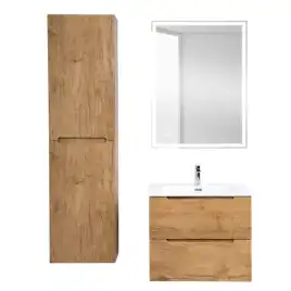 Тумба под раковину BelBagno ETNA-700-2C-SO-RN-P подвесная Rovere Nature