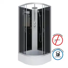 Душевая кабина Niagara Classic 80х80х210 NG-3503-14BKT средний поддон, без гидромассажа, 35031434BKT