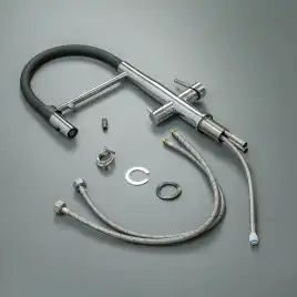 Смеситель для кухни с гибким изливом AVS PureRiver хром, 811-170-CR