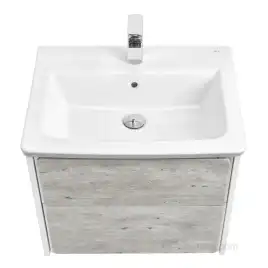 Тумбы под раковину Roca Ronda 60 ZRU9303002 подвесная, цвет, Белый матовый / Бетон