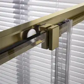 Душевой уголок Veconi Premium Trento 120х80 PTC20-G-12080-01-C4, стекло Прозрачное профиль Брашированное золото