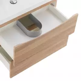 Тумба под раковину BelBagno MARINO-600-2C-SO-WO-P подвесная Rovere Bianco