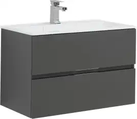Тумба под раковину Aquanet Алвита 80 серый антрацит 215120