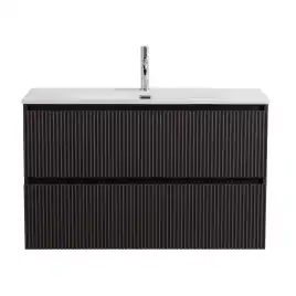 Тумба под раковину BelBagno UNO-1000-2C-SO-GSO подвесная, Темно-Серый Матовый