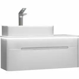 Тумба под раковину Jorno SHINE 90 Shi.01.90/P/W Белая