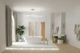 Акриловая отдельностоящая ванна Aquatek Хорса 168х76 см, AQ-5776, белая глянцевая