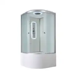 Душевая кабина AvaCan D5090LED 90x90 см, высокий поддон, с крышей