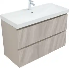 Тумба под раковину Aquanet Джейн (Flat) 90 бежевый, 343978