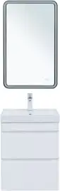 Тумба под раковину Aquanet Слим 50 белый сатин, 346046