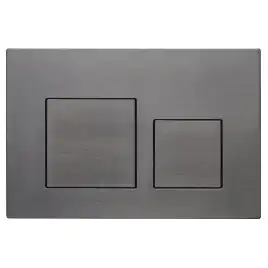 Клавиша смыва AVS 809-0013-GM квадратные кнопки, оружейная сталь
