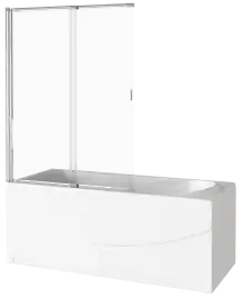 Шторка для ванны Good Door Good Door Screen 100 см, ПД00081, профиль Хром, стекло Прозрачное