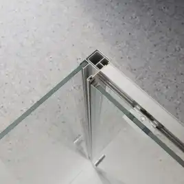 Душевой уголок BelBagno LUCE-AH-1-100/90-C-Cr стекло прозрачное, профиль Хром