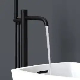 Смесители для ванны AVS Slimmer 811-112-MB напольный, черный матовый