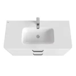 Тумба с раковиной IDDIS Brick 100, подвесная, Белая, BRI10W1i95K