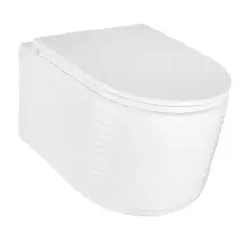 Унитаз подвесной Azario LUZIO AZ-098-UQ подвесной, безободковый, со смывом 