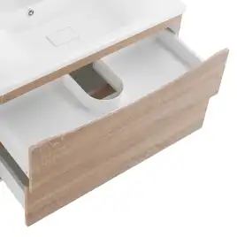 Тумба под раковину BelBagno MARINO-800-2C-SO-WO-P подвесная Rovere Bianco