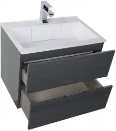 Тумба под раковину Aquanet Алвита 70 серый антрацит 183992