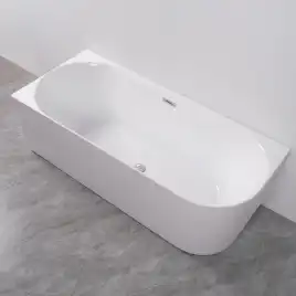 Акриловая ванна Azario RIO GRANDE 170х75 пристенная левая, комплекте с сифоном и металлической рамой, AZ-6724-2L 17075