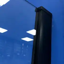 Душевая перегородка AVS Walk In 120 профиль черный, стекло прозрачное, 803-0014-200-12-BM-T