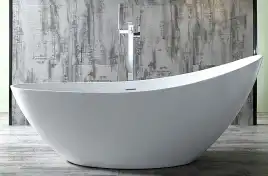 Акриловая ванна Abber 184х79 AB9233, отдельностоящая, Белая глянцевая