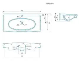 Раковина Grossman Модерн 105, белая