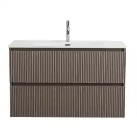 Тумба под раковину BelBagno UNO-1000-2C-SO-СO подвесная, Бежевый матовый