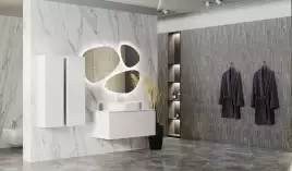 Тумба под раковину Jorno STONE 100 Stn.01.100/P/W/JR Белая