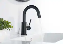 Смеситель для раковины Aquatek Европа AQ1307MB, Черный матовый