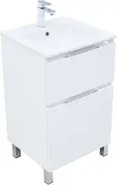 Тумба под раковину Aquanet Алвита New 50 напольная, белый матовый, 344131