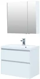 Тумба под раковину Aquanet Гласс 80 белый 238361