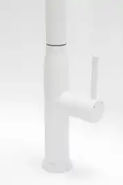 Смеситель для кухни AVS PureRiver 811-171-MW с выдвижным изливом, белый матовый