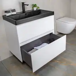 Тумба с раковиной AVS Гармония 80 белая, N821-07-800WG-02-810BM