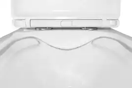 Унитаз-компакт Azario VARO AZ-2171 напольный, безободковый, в комплекте с бачком и сиденьем микролифт, Белый глянцевый