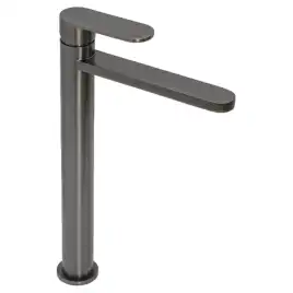 Смеситель для раковины AVS Beauty высокий, оружейная сталь, 811-551-GM
