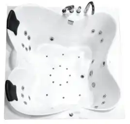 Акриловая ванна Gemy G9089 K L 187х187 с гидромассажем, левая