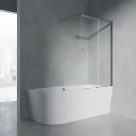 Шторка на ванну AVS Перла 100 R профиль хром, стекло прозрачное, 803-0018-150-5249R-CR-T