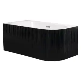 Акриловая ванна Azario LAGO BLANCO BLACK 170х75 AZ-6724-1CLB 17075, асимметричная, левая