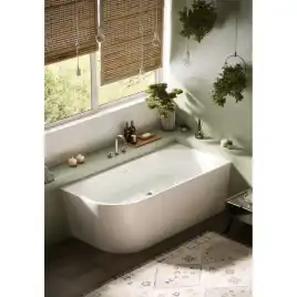 Акриловая ванна Azario RIO GRANDE 160х75 пристенная правая, в комплекте с сифоном и металлической рамой, AZ-6724-2R 16075