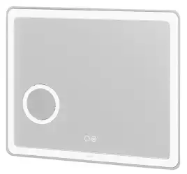 Зеркало Grossman Leo 90х80 169080 с подстветкой, сенсорный выключатель, с подогревом