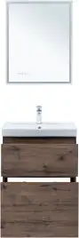 Тумба под раковину Aquanet Алвита New 60 напольная, дуб веллингтон табак, 344127