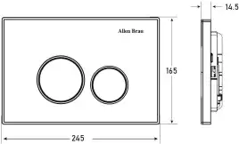 Клавиша смыва Allen Brau Priority 9.20001.BN никель/хром