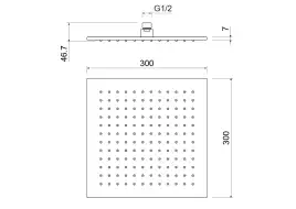 Верхний душ Aquatek  AQ2078CR, Хром