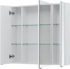 Зеркальный шкаф Aquanet Алвита new 90 белый матовый, 303897
