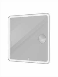 Зеркало BelBagno SPC-MAR-800-800-LED-TCH-LNZ с подсветкой и встроенной линзой 3-х кратного увеличения