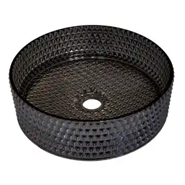 Раковина AVS 813-0213-d36GL03-A 36x36 антрацит