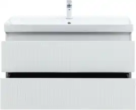 Тумба под раковину Aquanet Альтера 100 белый матовый, подвесная, 337157