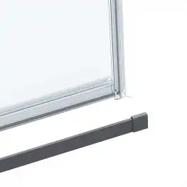 Душевой уголок Vincea Como Soft 110х90 VSR-1CS9011CLGM, дверь раздвижная, профиль вороненая сталь, стекло прозрачное